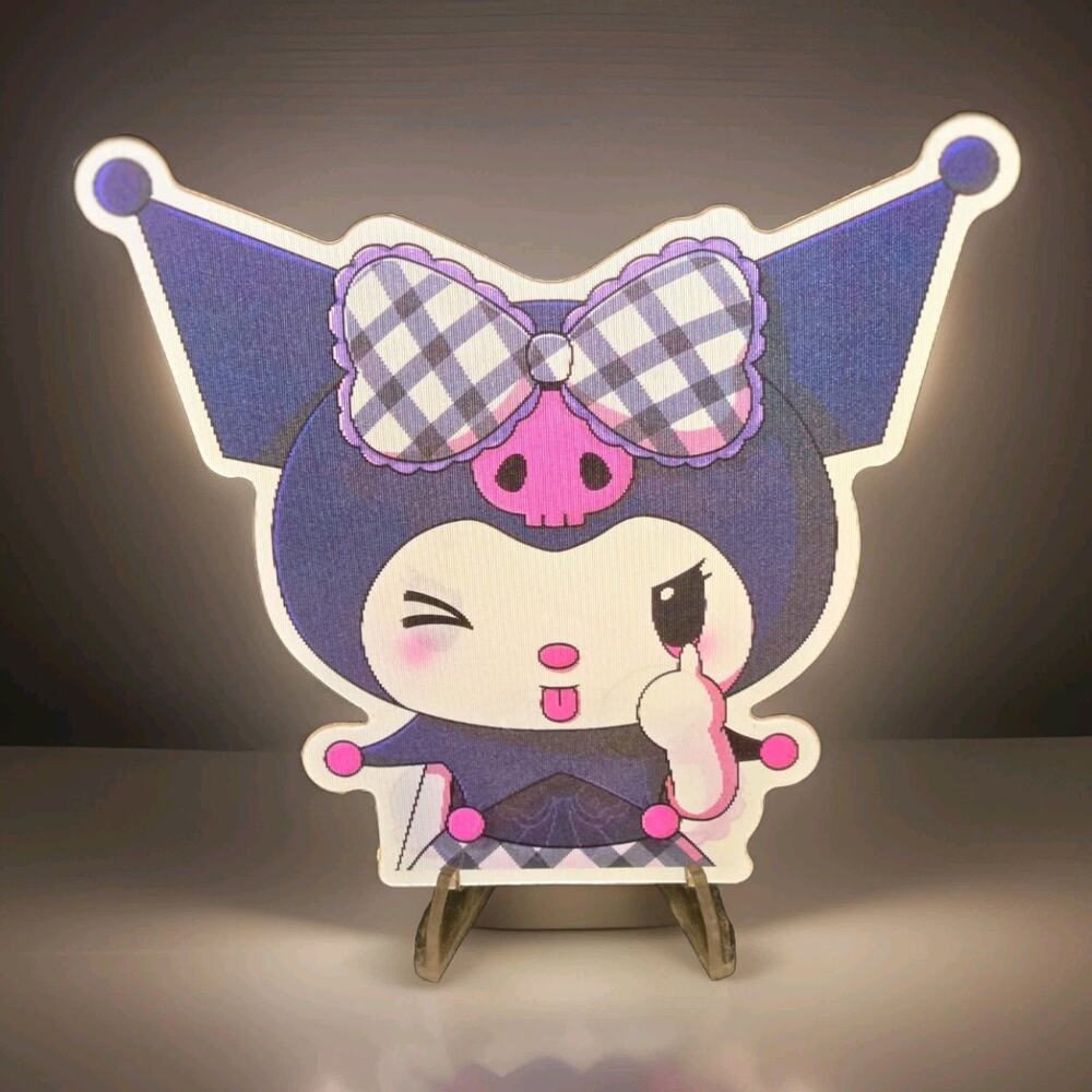 Kuromi Cute 3D Motion Lenticular Car Laptop Decal Sticker Peeker